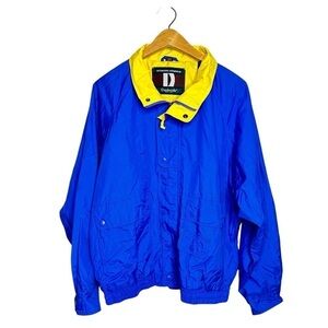 Dunbrooke Vintage Authentic Outerwear Blue Yellow Light Jacket Mens Size L